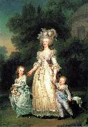 Adolf-Ulrik Wertmuller Marie Antoinette with her children oil painting artist